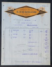 Invoice 1930 SAINT-ETIENNE Travel Item CHAMBON Trunk Auto Illustrated 115
