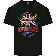 Supermarine Spitfire Flying Legend Mens Cotton T-Shirt Tee Top