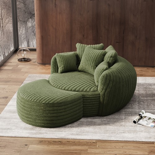 Oversized round corduroy - oversized,