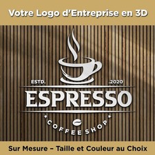 Enseigne Logo en Bois 3D