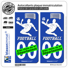 2 Stickers autocollants plaque