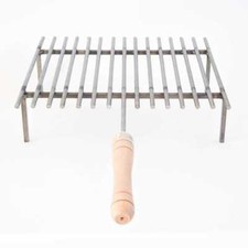 Grille Barbecue en Fer 40 CM X 45 CM Avec Manches en Bois