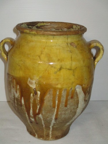 Ancien pot graisse confit - à,