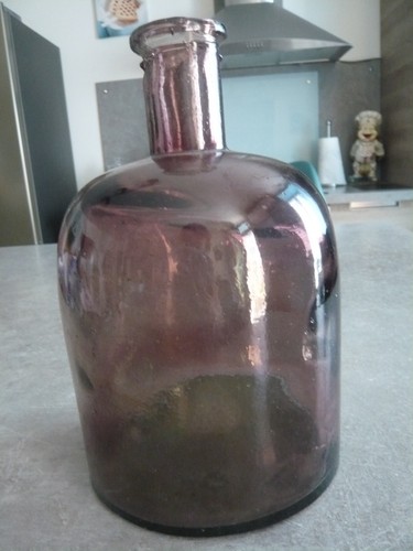 Bouteille verre colore - en,