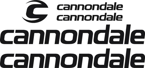 Cannondale bicycle decal - bicycle, set