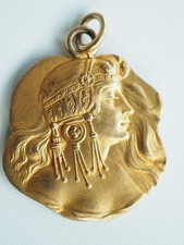 MEDAILLE ANCIENNE ART NOUVEAU