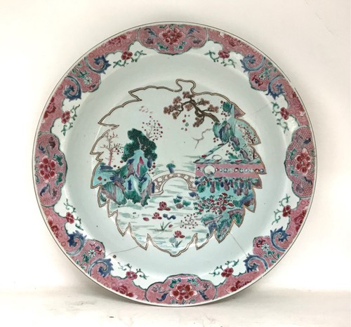 Grande assiette chinoise - , de