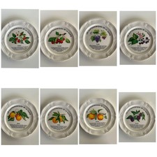 VINTAGE 8 Gien Plates FRANCE Les Gastronomiques de la Sante Canape Appetizer Set