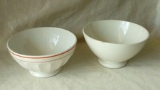 2 ANTIQUE 1960S SARREGUEMINES FAIENCE BOWLS*