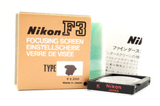 Écran de mise au point Nikon type K Red Dot F3 F3HP F3/T [ comme neuf dans sa...