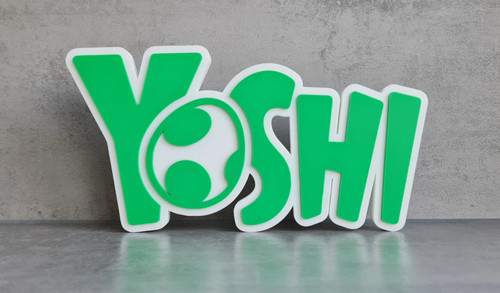 Plaque logo yoshi decoration - yoshi,