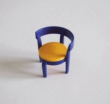 Playmobil (R250) MODERN HOUSE - Blue Orange Kitchen Seat Chair 3968