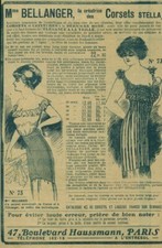 Publicité ancienne corsets