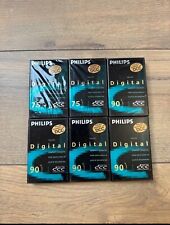 Lot de 6 cassettes Digital Compact Cassette DCC Philips neuves sous blister