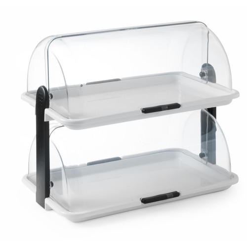 Vitrine alimentaire double