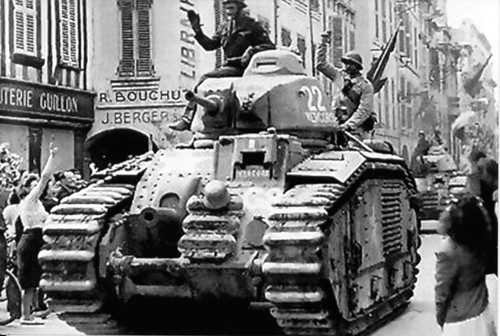 Ww2 photo char français b1 - photo,