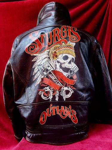 Vintage motorcycle jacket hand - jacket,
