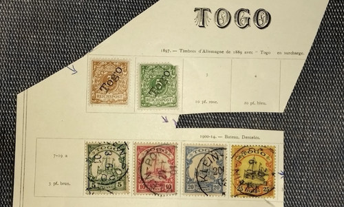 Togo 1897 série oblitéré - togo,