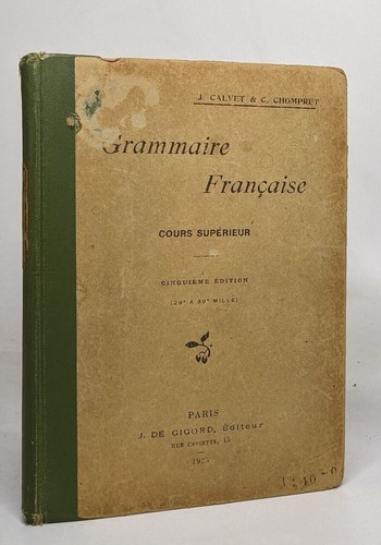 Grammaire français calvet - |,