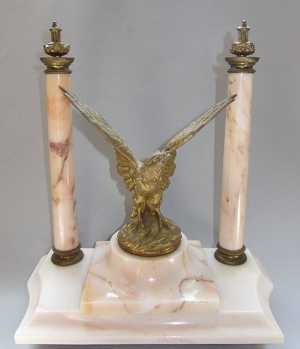 Antique red marble portico - marble,