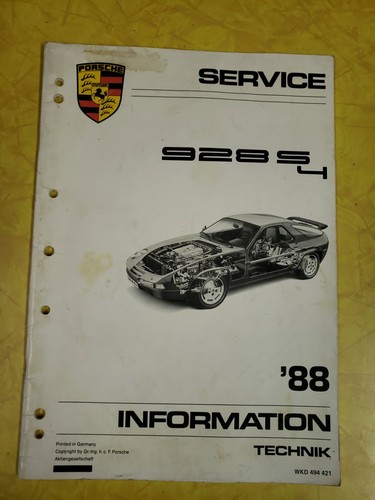 1988 porsche 928s4 - 1988, service