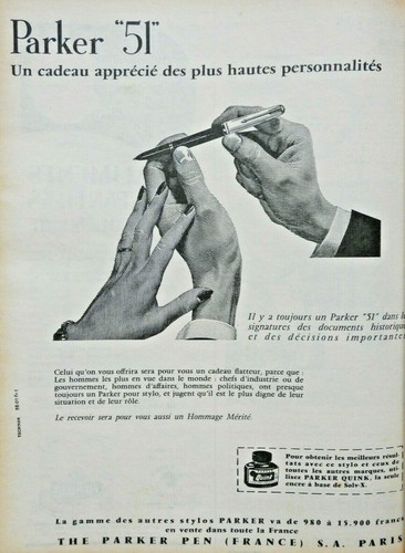 Publicité presse 1957 - de,