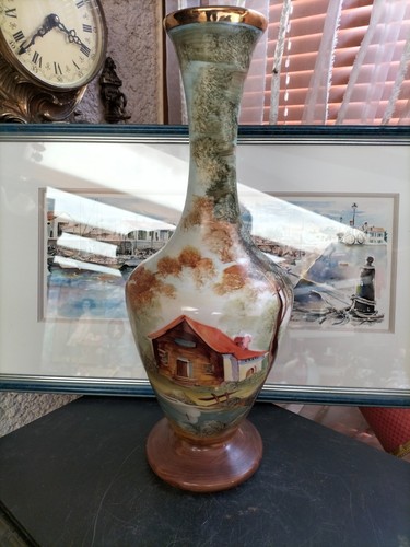 Superbe grand vase peint - vase,