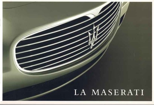 Catalogue brochure maserati - brochure,