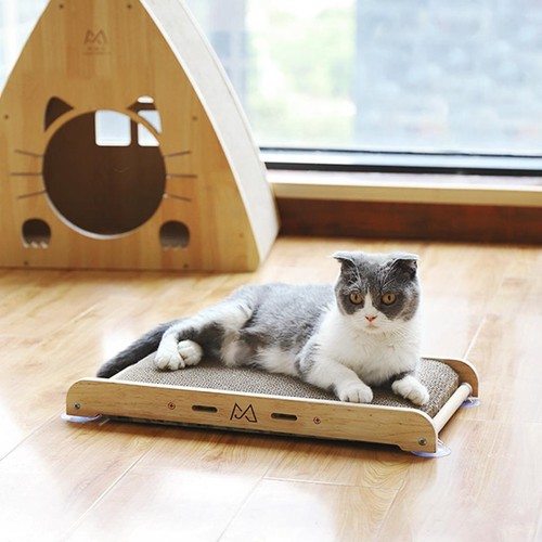 Suspendu bois chat fenêtre - suspendu, en
