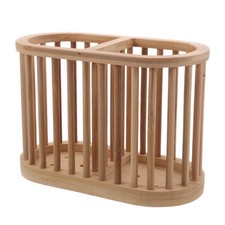  Tube À Couverts En Bambou Support De Fourchette Porte-brosse Dents