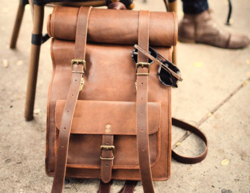 Sac dos vintage cuir - à,