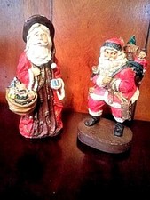 Vintage Two Old World Santa