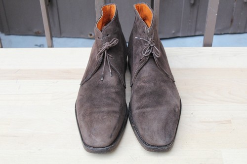 Chaussure boots santoni daim - chaussure,