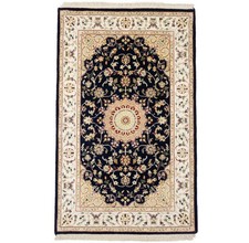 2'8X4'3 ft Indo-Nain Black