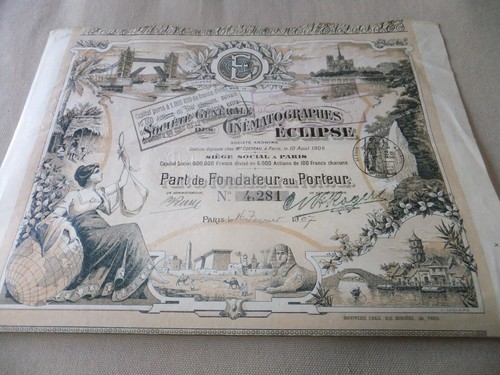 Titre action ancienne - titre,