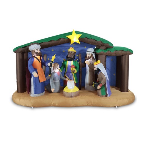 Crèche noël gonflable - noël,
