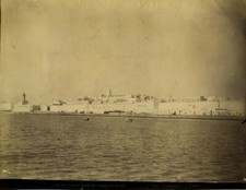 Tunisia Tunis panorama from Pontoon old Photo Garrigues 1890