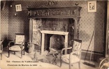 Old postcard AK Chateau de Vassalieu - Marble fireplace from 1660 (652492)