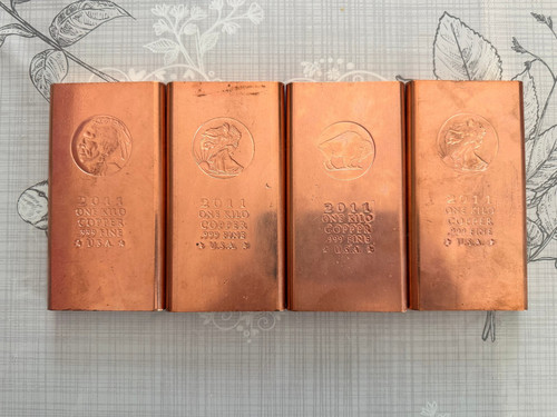 Lot de4x 1kilo cuivre - lot, de