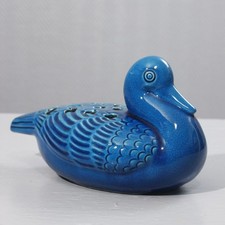 Pol Chambost Paris spike flowers crackled blue duck forming France 20th century