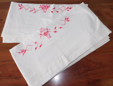 vintage 2x DRAP LIT Ancien