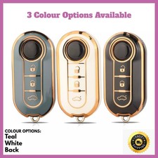 Fiat Key Fob Cover Fiat 500 Panda Bravo Punto Stilo Lancia Car Case 3 Button