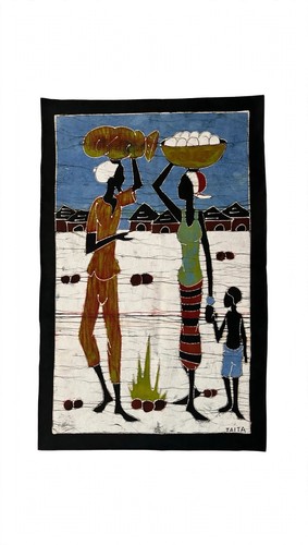 Tableau batik africain - batik,