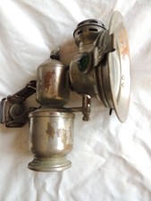 OLD BICYCLE LANTERN LAMP ACETHYLENE CARBIDE LUMINOR