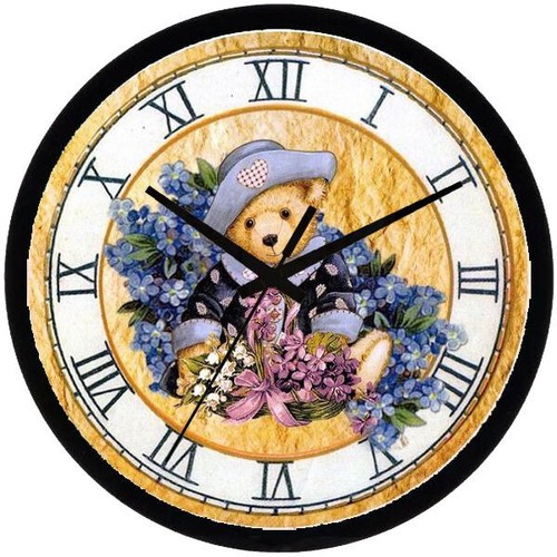 Pendule murale nounours - pendule,