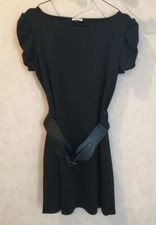 Robe noire avec ceinture polyamide elasthanne T36 Pimkie (1702030) 