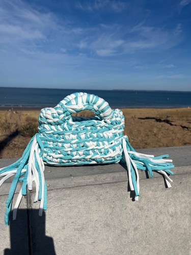Sac main crochet fait - à,