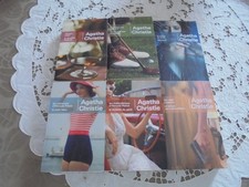 AGATHA  CHRISTIE ,  lot  de 6  livres, 2 enquêtes par livre  ,  grand format