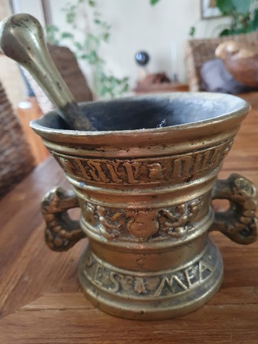 Mortier pilon bronze - pilon,