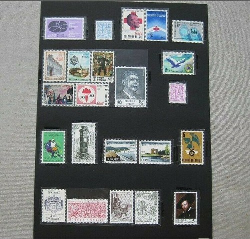 Timbres belges année - année, 1977